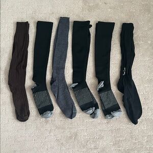 Calvin Klein Men's Black, Gray, and Brown Dress Socks